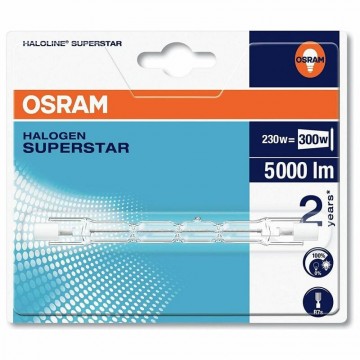 1x Osram R7s 118mm Halostar 230 300W 230V Dimbaar Warm Wit Osram