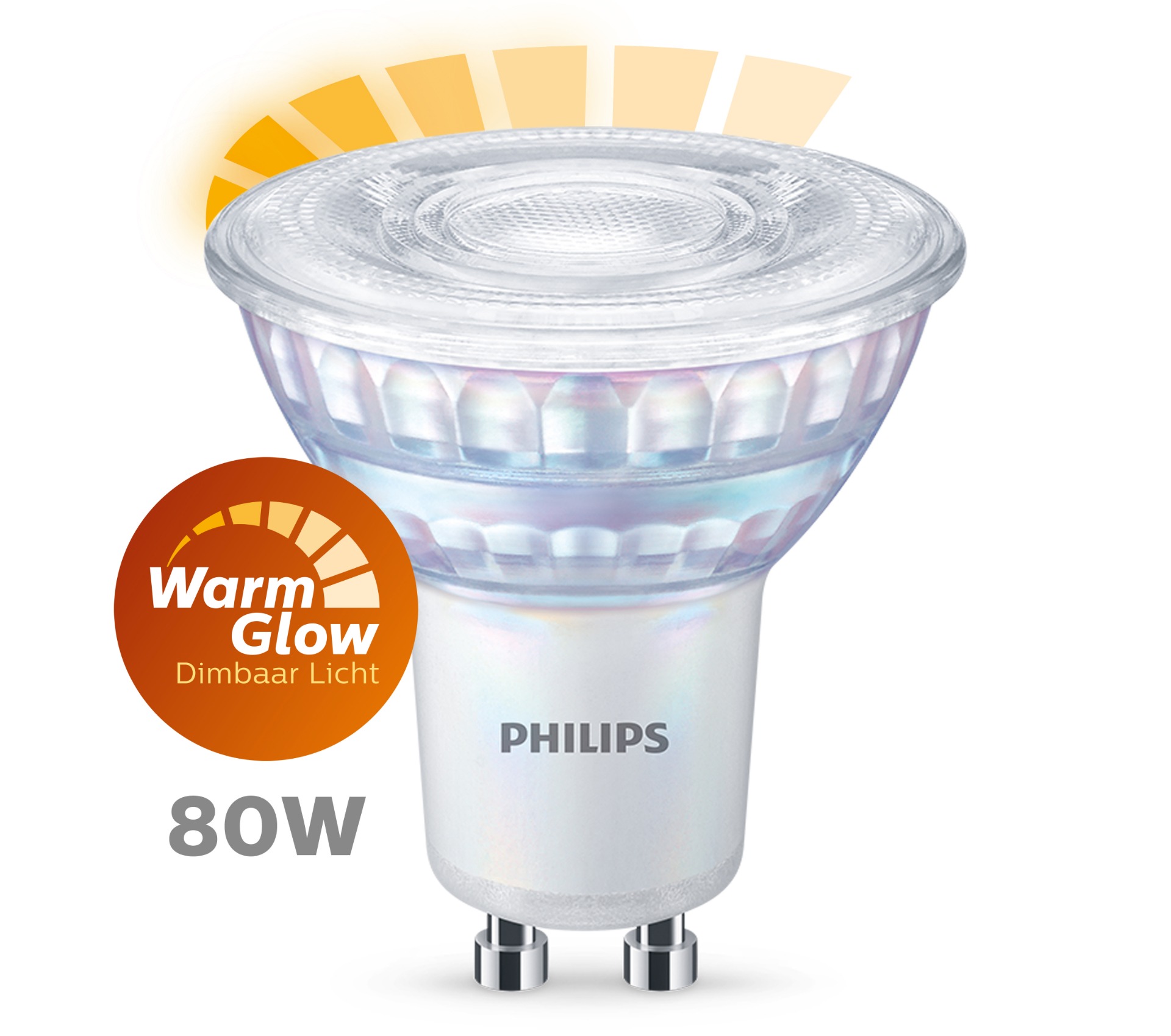 1x LED Spot dimbaar (6,2W (80W), GU10, wit) - Ledlampen - Lamp123.nl
