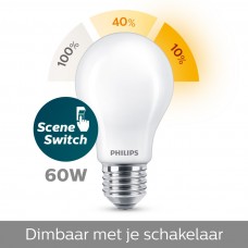 1x Philips LED Lamp (7,5W-3W-1,6W (60W), E27, - Ledlampen Lamp123.nl
