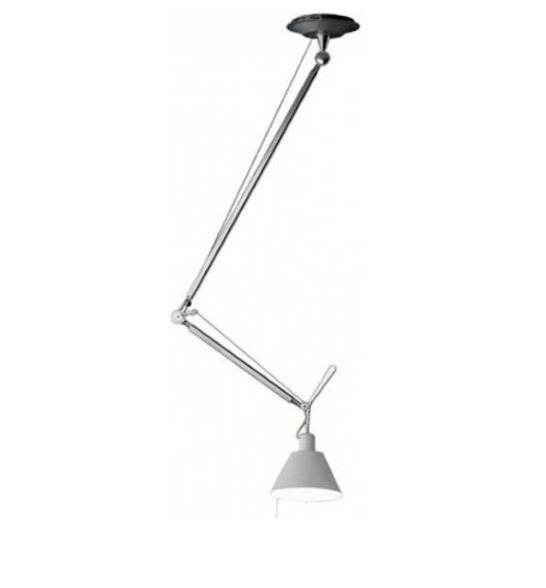 Corroderen Kiezelsteen Luxe Hanglamp Artemide Tolomeo Sospensione Decentrata Aluminium - Artemide -  Lamp123.nl